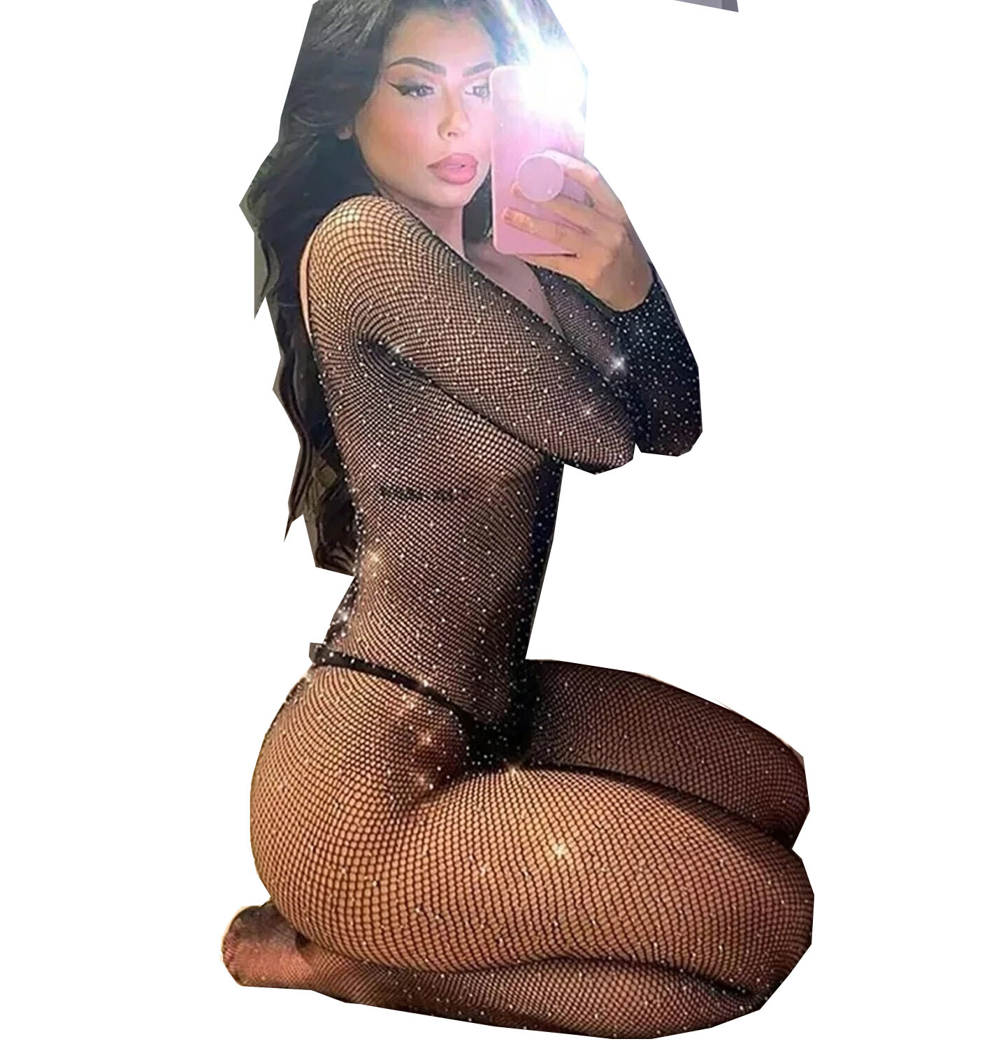 Plus Size Erotic Sexy Lingerie - Fishnet Stocking Women review and price