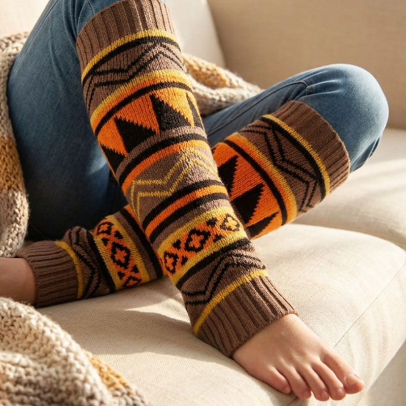 1-4Pairs Bohemian Chunky Knit  - Boot Sock Slouchy review and price