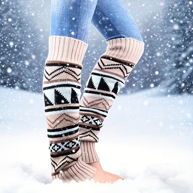 1-4Pairs Bohemian Chunky Knit  - Boot Sock Slouchy review and price