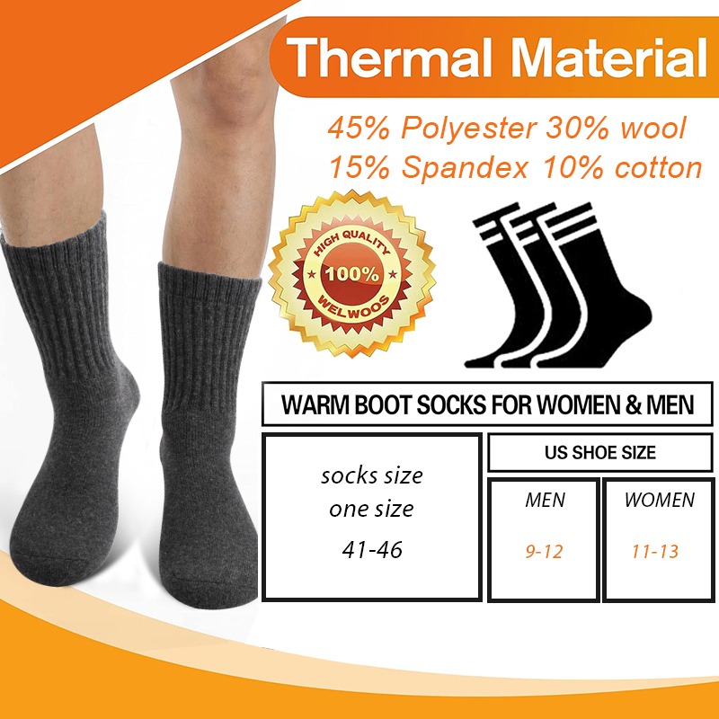 5Pairs Winter Men's Merino Woo - Wool Hiking Sock review and price