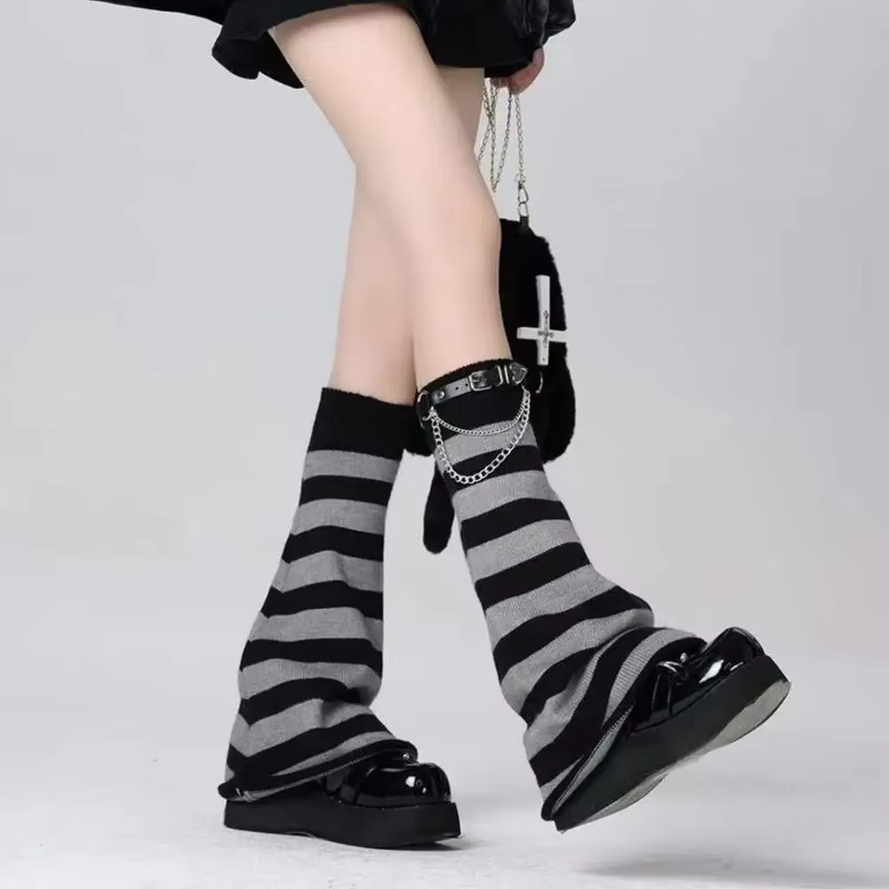 Gothic Harajuku Knit Leg Warme - Boot Sock Slouchy review and price